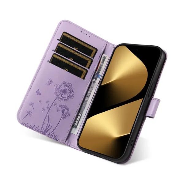 ART DANDELION Peňaženkové puzdro pre Huawei Pura 80 Ultra fialové