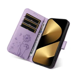 ART DANDELION Peňaženkové puzdro pre Huawei Pura 80 Ultra fialové