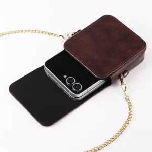 POCKET Puzdro s remienkom pre ZTE Nubia Flip 2 5G / Nubia Flip 5G hnedé