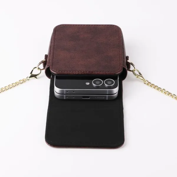 POCKET Puzdro s remienkom pre ZTE Nubia Flip 2 5G / Nubia Flip 5G hnedé
