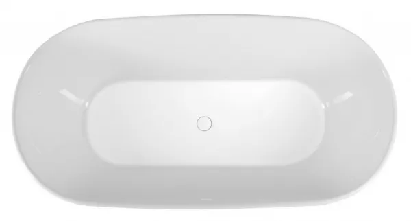 POLYSAN - DELONIX voľne stojaca vaňa liaty mramor 170x84x61,5cm, biela 92130