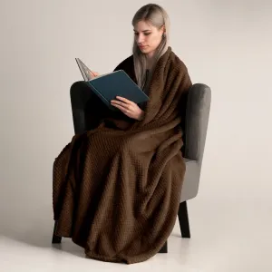 Deka z mikrovlákna DecoKing Toby tmavohnedá, veľkosť 220x240