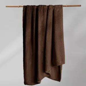 Deka z mikrovlákna DecoKing Toby tmavohnedá, veľkosť 220x240