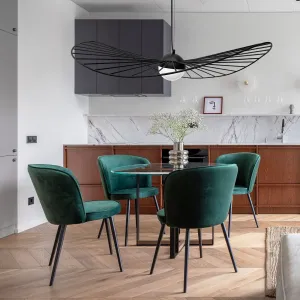TooLight Stropné svietidlo LED Aza 80 cm čierne