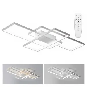 TooLight Stropné svietidlo LED Rectangle + ovládač biele