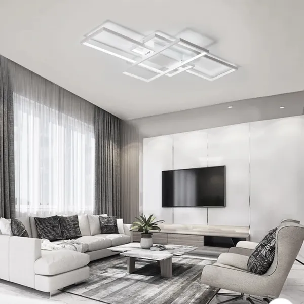 TooLight Stropné svietidlo LED Rectangle + ovládač biele