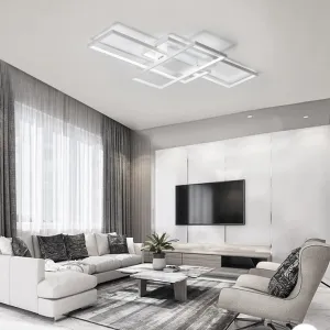 TooLight Stropné svietidlo LED Rectangle + ovládač biele