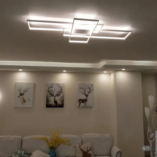TooLight Stropné svietidlo LED Rectangle + ovládač biele