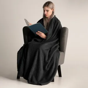 Deka z mikrovlákna DecoKing Toby čierna, veľkosť 70x150