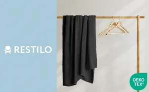 Deka z mikrovlákna DecoKing Toby čierna, veľkosť 70x150