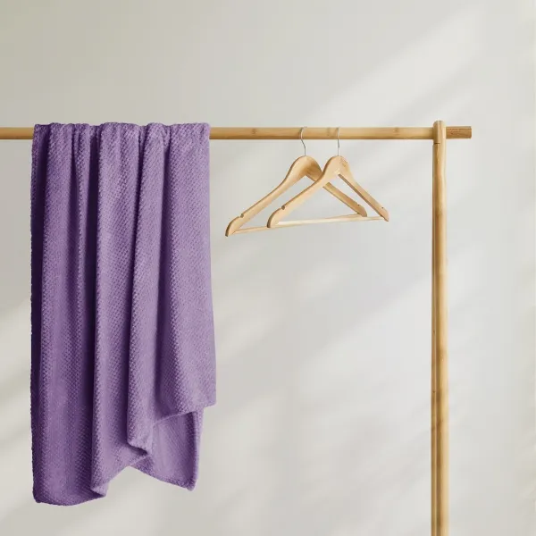 Deka z mikrovlákna DecoKing Toby fialová, veľkosť 70x150