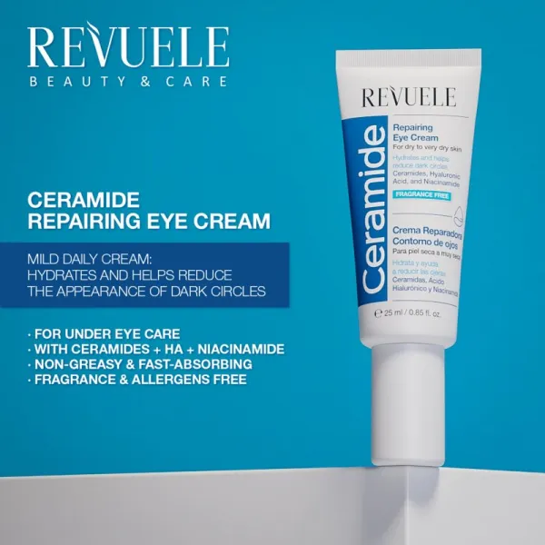 Revuele Ceramide Repairing Eye Cream hydratačný očný krém s ceramidmi 25 ml