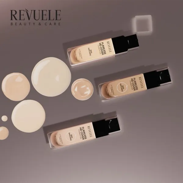 Revuele Flawless HD Cover Foundation ľahký make-up pre dokonalý vzhľad odtieň 02 Vanilla 33 ml