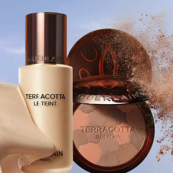 GUERLAIN Terracotta Light bronzujúci rozjasňujúci púder náhradná náplň odtieň 02 Medium Cool 10 g