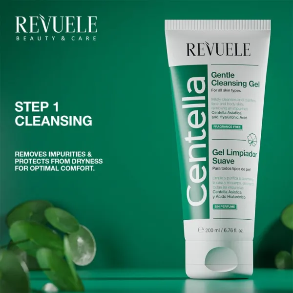 Revuele Centella jemný čistiaci gél na tvár a telo 200 ml