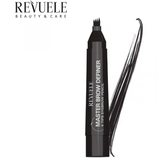 Revuele Master Brow Definer 4 Tips Eyebrow Pencil precízna ceruzka na obočie odtieň Dark 2.2 ml