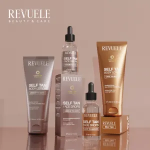 Revuele Paradise Bronze Self Tan Face Drops samoopaľovacie kvapky na tvár odtieň Light To Medium 30 ml
