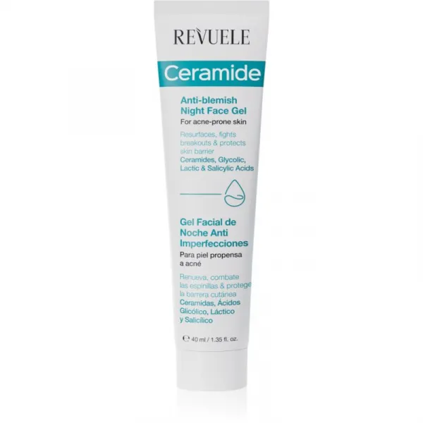 Revuele Ceramide Anti-Blemish Night Face Gel gél proti nedokonalostiam na noc 40 ml