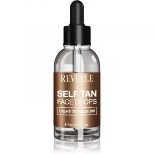 Revuele Paradise Bronze Self Tan Face Drops samoopaľovacie kvapky na tvár odtieň Light To Medium 30 ml