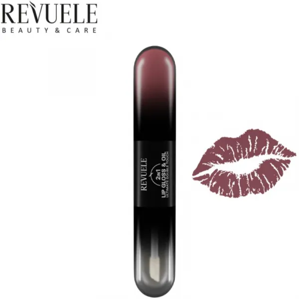 Revuele 2IN1 Lip Gloss & Oil lesk na pery 2 v 1 odtieň 09 7 ml
