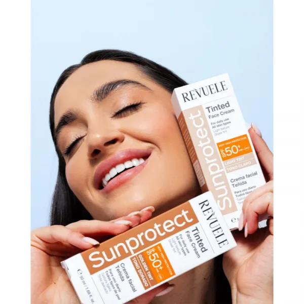 Revuele Sunprotect Tinted Face Cream tónovací ochranný krém SPF 50+ odtieň Light Tint 50 ml