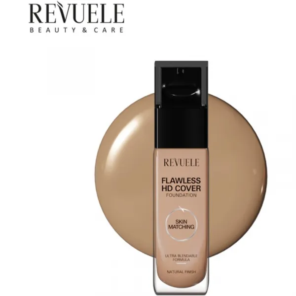 Revuele Flawless HD Cover Foundation ľahký make-up pre dokonalý vzhľad odtieň 03 Beige 33 ml