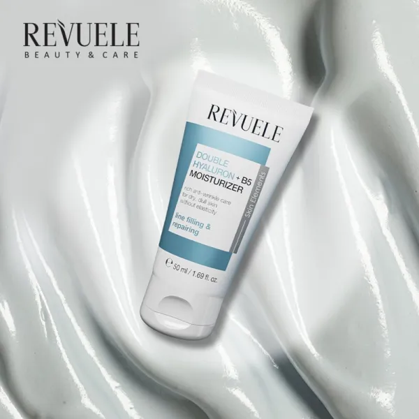 Revuele Double Hyaluron + B5 Moisturizer hydratačný a zvláčňujúci krém proti vráskam 50 ml