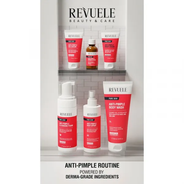 Revuele Pure Skin Anti-Pimple telový sprej proti akné 150 ml