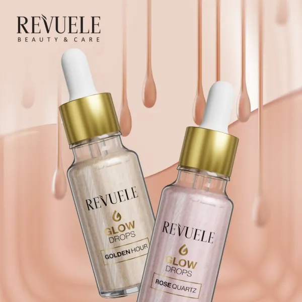 Revuele Glow Drops Golden Hour rozjasňujúce sérum na telo a tvár 20 ml