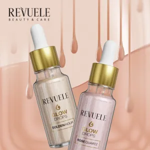 Revuele Glow Drops Golden Hour rozjasňujúce sérum na telo a tvár 20 ml