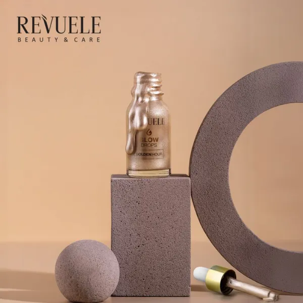Revuele Glow Drops Golden Hour rozjasňujúce sérum na telo a tvár 20 ml