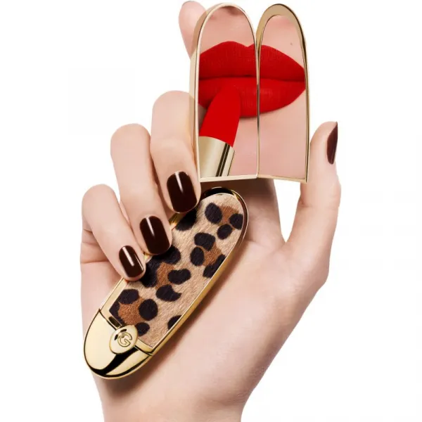 GUERLAIN Rouge G Double Mirror Jewel Case puzdro na rúž so zrkadielkom Le Fauve 1 ks
