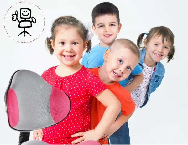 SIGNAL detska stolička Q-G2 čierno-modrá, pre vek 6–13 rokov