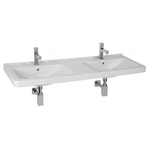 Jika Cubito dvojumývadlo 130x48,5 cm dva otvory pre batériu h8144200001041 1442.0.000.104.1