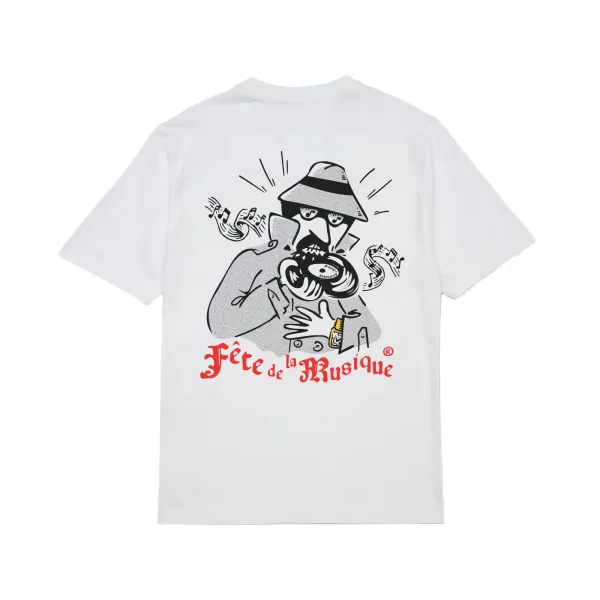 Edmmond Studios Fete De La Musique T-Shirt "White" (325-30-32000)