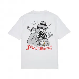 Edmmond Studios Fete De La Musique T-Shirt "White" (325-30-32000)