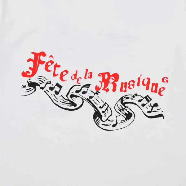 Edmmond Studios Fete De La Musique T-Shirt "White" (325-30-32000)