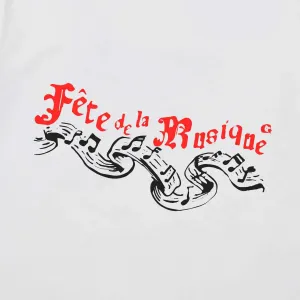 Edmmond Studios Fete De La Musique T-Shirt "White" (325-30-32000)