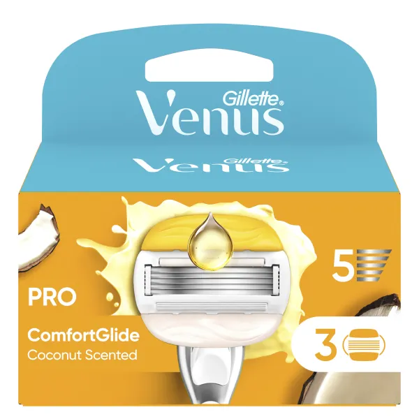 Gillette Venus Comfortglide Coconut náhradné žiletky 3 ks