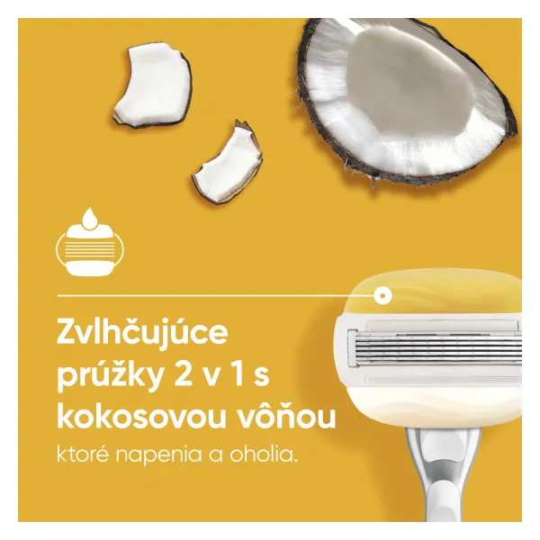 Gillette Venus Comfortglide Coconut náhradné žiletky 3 ks