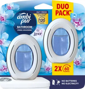 Ambi Pur Bathroom Lenor Spring Awakening,Osviežovač Vzduchu,Odstránenie A Prevencia Zápachu,2Kusov