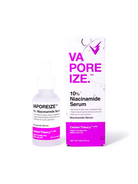 Carbon Theory Vaporeize 10% Niacinamide Serum pleťové sérum s niacínamidom a zinkom 30 ml