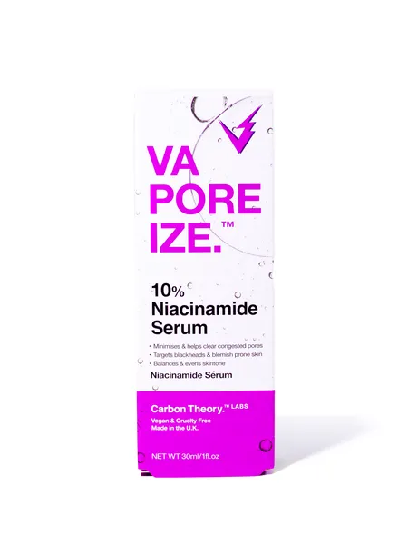 Carbon Theory Vaporeize 10% Niacinamide Serum pleťové sérum s niacínamidom a zinkom 30 ml