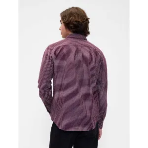 GAP V-LS STANDARD OXFORD Pánska košeľa, červená, veľkosť