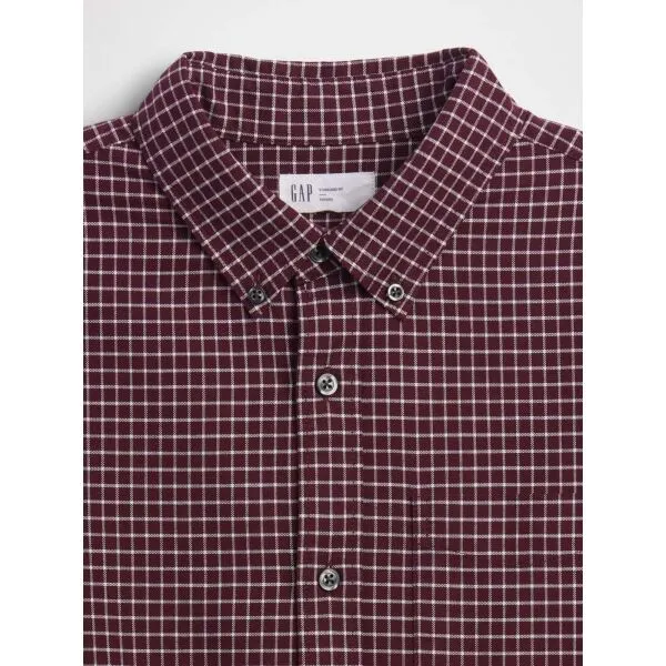 GAP V-LS STANDARD OXFORD Pánska košeľa, červená, veľkosť