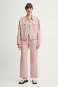 Rifľová bunda Won Hundred oranžová farba, prechodná, oversize, 3567-13055