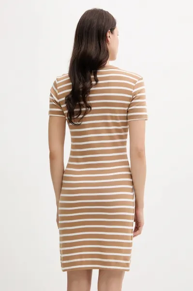 Bavlnené šaty Tommy Hilfiger červená farba, mini, áčkový strih, WW0WW42721