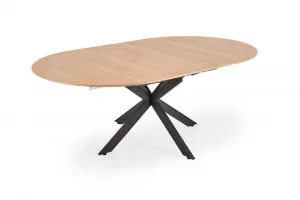 HALMAR Rozkládací jídelní stůl ACORD 120/200 cm dub přírodní/černý