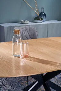 HALMAR Rozkládací jídelní stůl ACORD 120/200 cm dub přírodní/černý