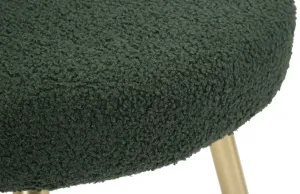 Mauro Ferretti Dizajnová jedálenská stolička Ilary Mini bouclé zelená